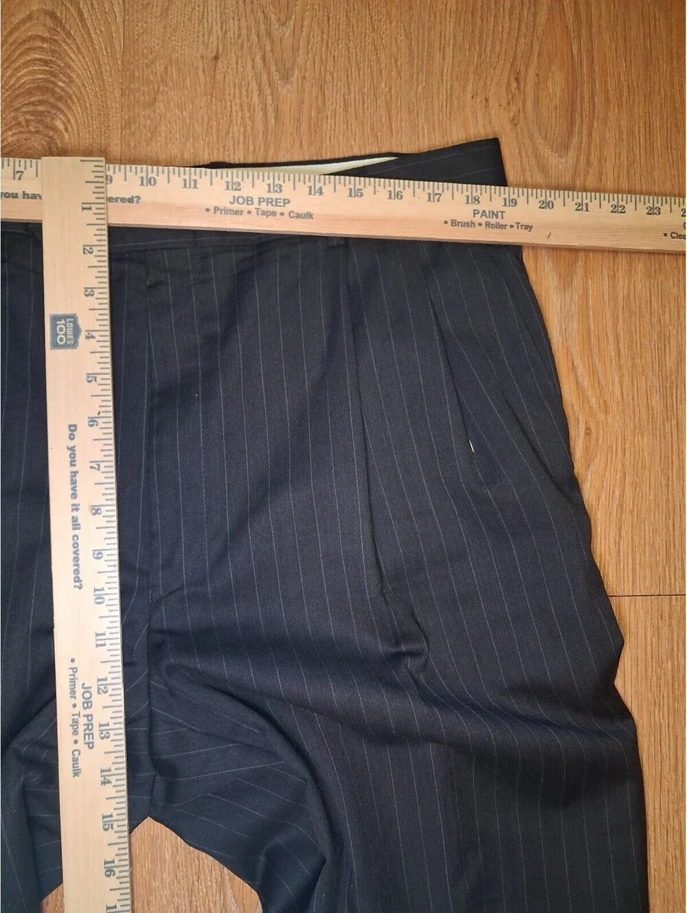 Jack Victor 2 Piece Suit Mens 48XL 38x32 Gray Striped Wool
